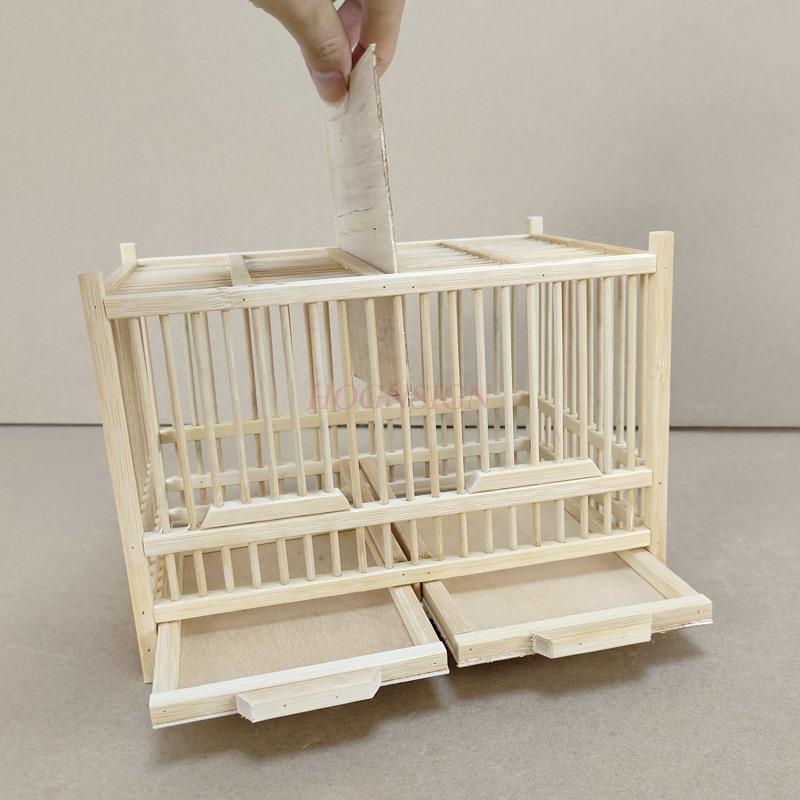 Grasshopper Cage Handmade Bamboo Woven Cricket Cage Double Grid Bamboo Cage Cultural And Playing Insect Cage