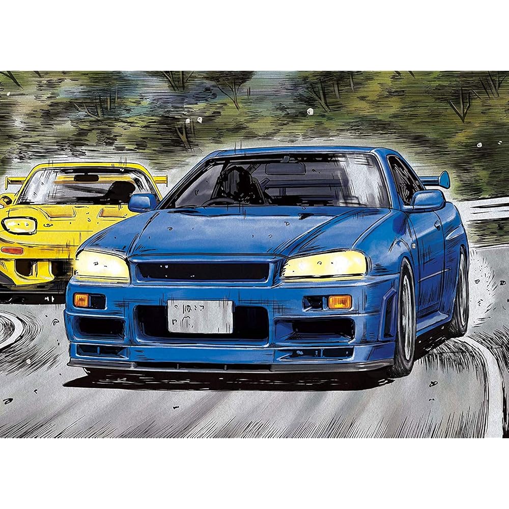 Aoshima Bunka Kyozai (AOSHIMA) Initials D No.9 Hoshino Kozo BNR34 Skyline GT-R 1/24 Scale Plastic...