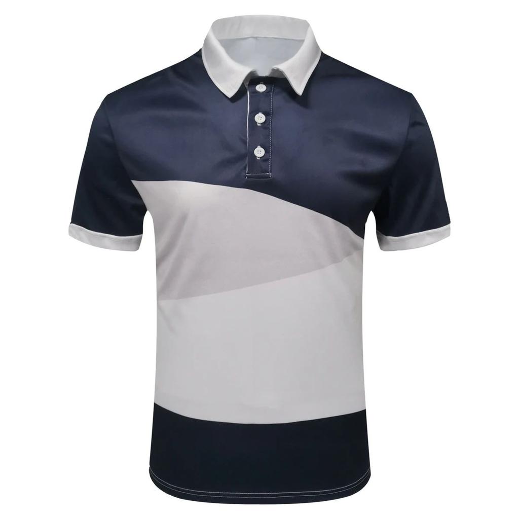 The New Men's Short-sleeved POLO Shirt for Summer 2025 Is Casual Fashionable and Comfortable with 3D Pattern Printing