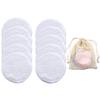 10PC Reusable Makeup Remover Pads Washable Round Bamboo Make Up Pads Cloth Nursing Pads Skin Cleaning SkinCare Tools