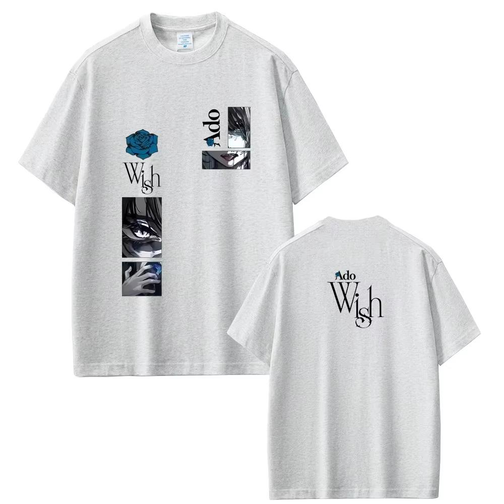 Singer Ado Kyougen Graphic Tshirt World Tour 2026 Hibana Merch T Shirts Summer Unisex Fashion Japanese Style SShortsleeved top