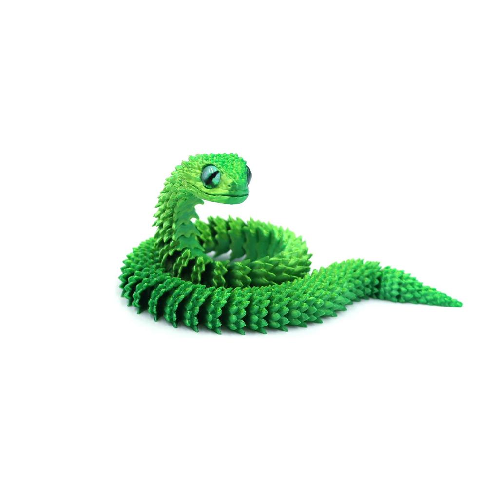 Viper 3D Printed Snake Toy - Creative Animal Model Blind Box for Kids