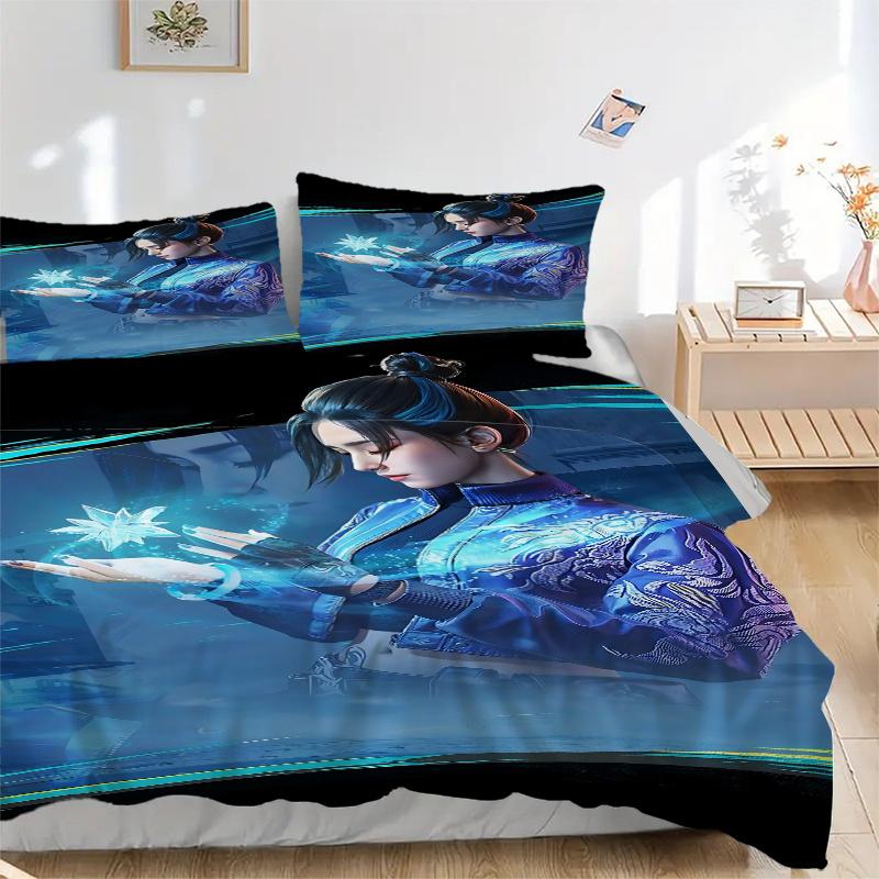 

3pcs Blood Strike Comforter Set-Perfect for Home Decor, Festive Gifts, and Daily Use1202107a 135x200cm
