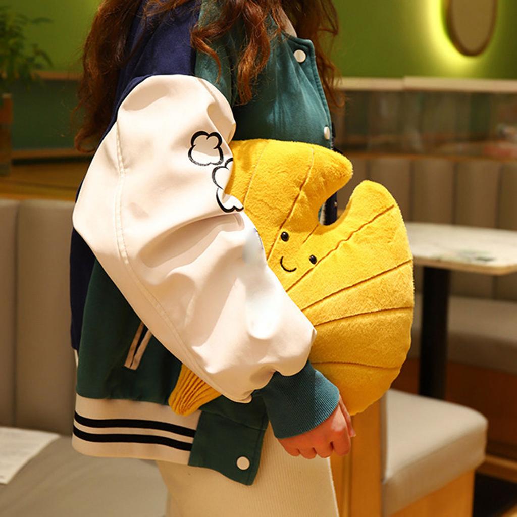 Green Plant Plush Doll Leaf Shaped Pillow Soft and Comfortable Cushion for Relaxation Whimsical and Fun Home Decoration