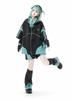 XHSUKADO Jirai-kei Hoodie Black & Green Embroidery Zip-up Size M