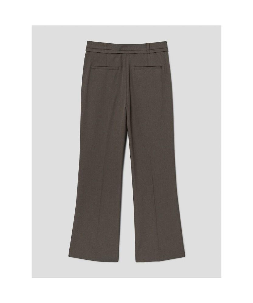 8seconds Winter Belted Bootcut Slacks Brown