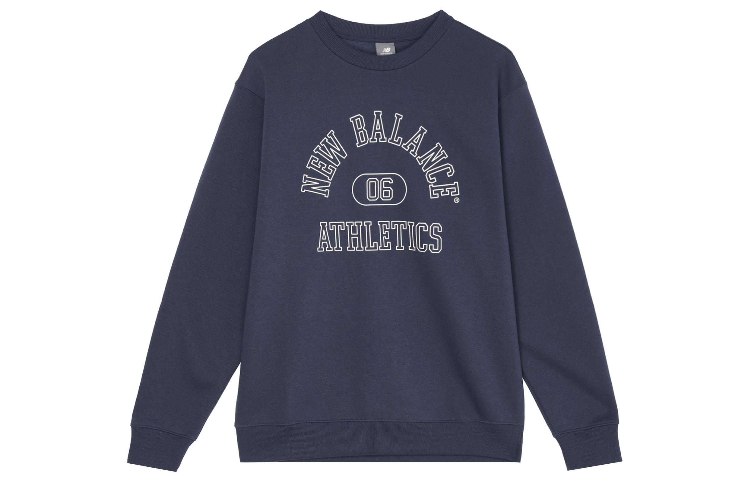 New Balance Graphic French Terry Sweat Crew Sweatshirt Men s Marine Blue MT43507-NNY 2XL