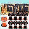 Haikyuu Nekoma Karasuno High School 3d Printed Tshirt Shorts Suit Costume Women