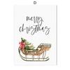 Vintage Christmas Metal Wall Decoration, Holiday Sticker Sign