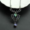 Black Spider Gothic Punk Retro Pendant Necklace Women 's Jewelry