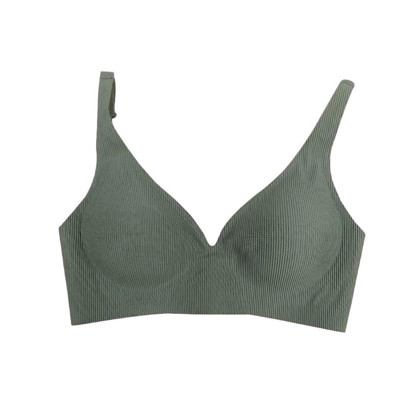 Non Marking Underwear, Top Support, Adjustable Underwear, Women's Underwear, Small Stripes, Gathered Underwear, Thin Underwear, Underwire, Bra