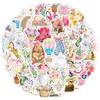 50PCS Aesthetic Easter Stickers Cute Vintage Animals Sticker Watercolor Flower Decals for Scrapbooking, Journaling, Laptops