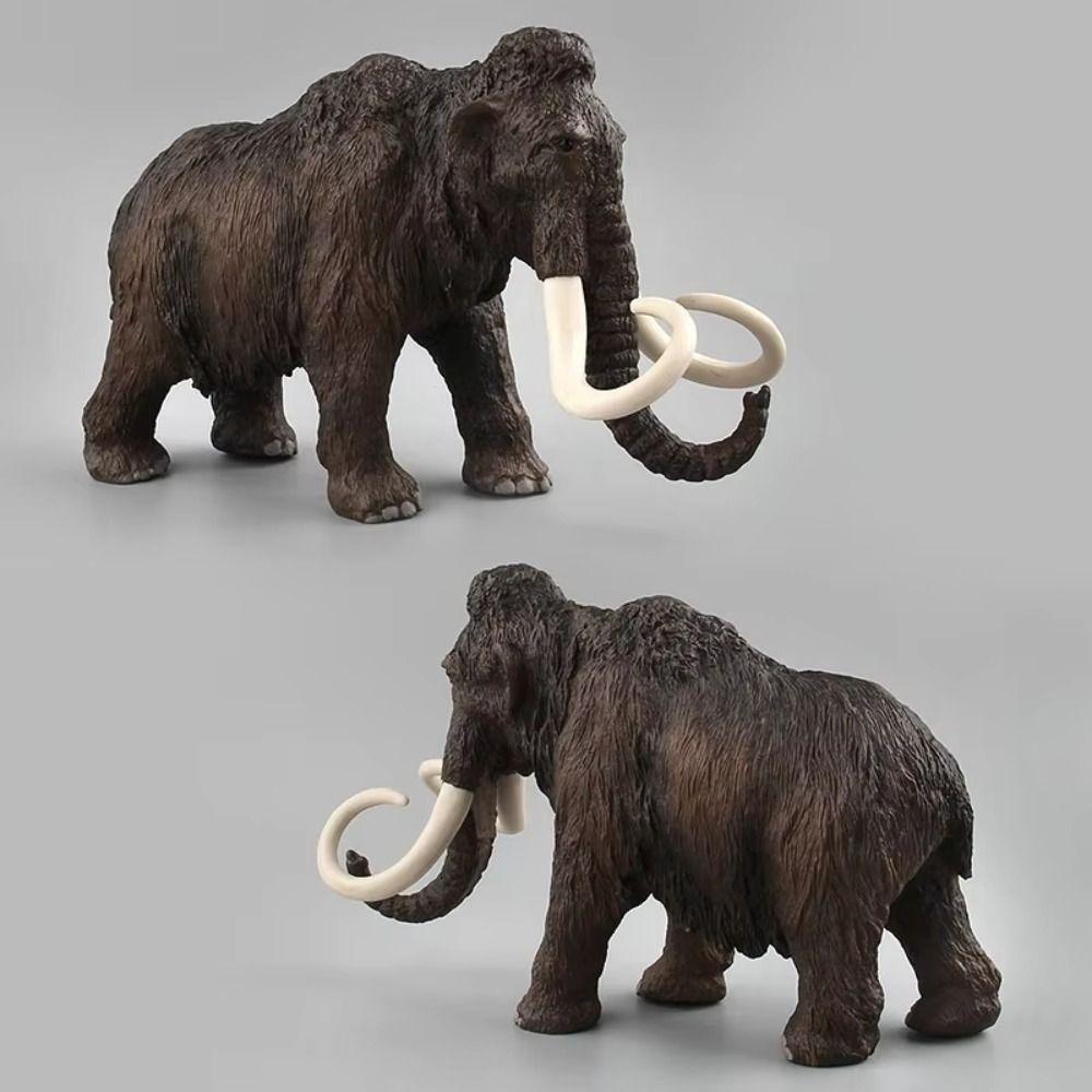Collectible Realistic Elephant Model Toy Handmade Elephant Miniatures Figurine  Children Toys