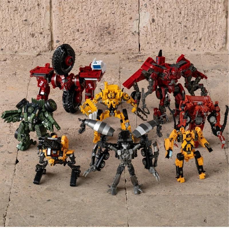 TAIBA 8 IN 1 Big Devastator Toys Transformation Action Figure Robot Car Anime Series Model Classic Boy Kids Gift DD01 DD04