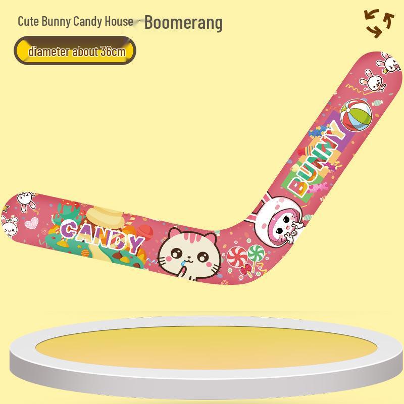 Children's Soft Boomerang Frisbee: Three-Leaf Outdoor Sports Toy for Boys and Parents