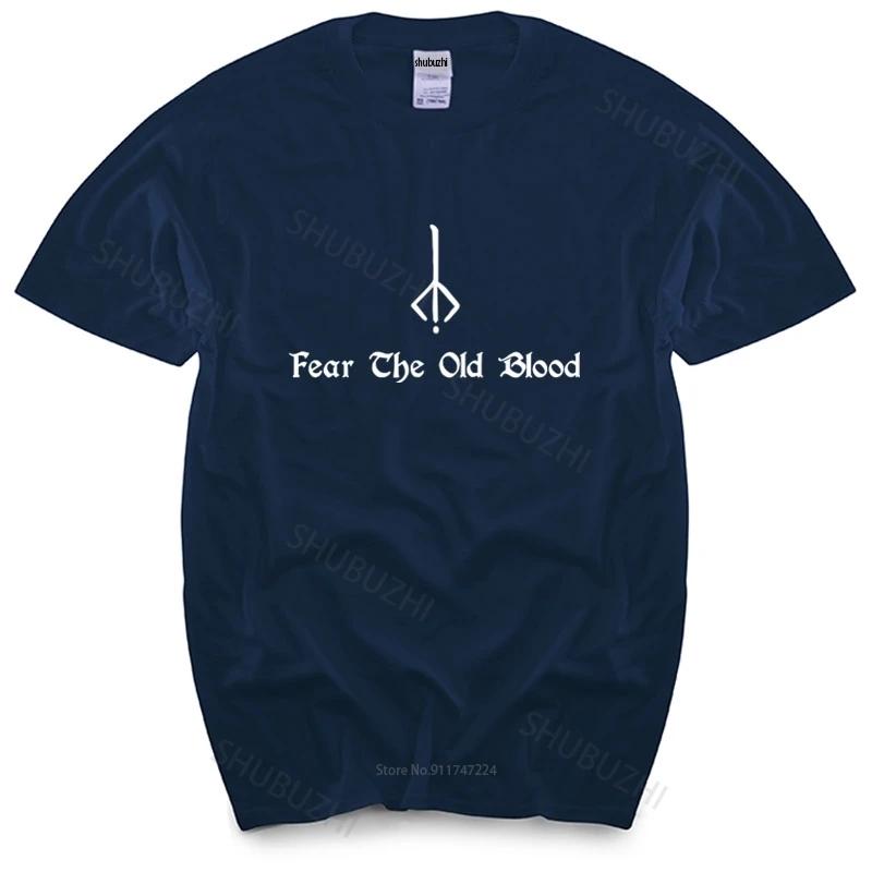Cotton Tshirt Unisex Summer Tees Bloodborne Tshirt Fear The Old Blood Unisexs Dark Souls 3 Fashion Brand Teeshirt Homme Tops