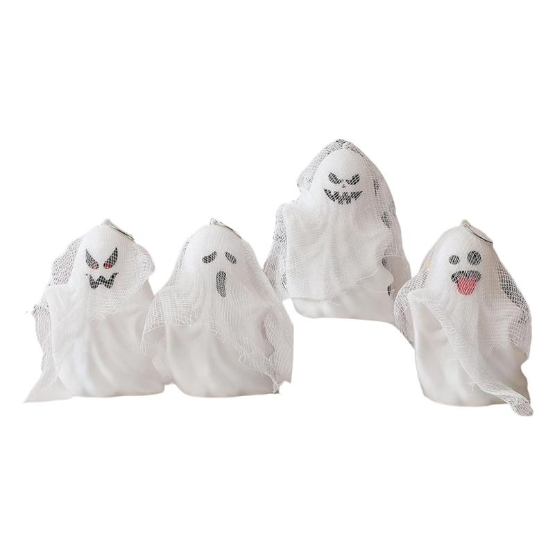 Halloween Party Decorations Outdoor/Indoor Hanging Ghosty Decors with Light for Tree,Yard,Window Halloween Ghosty Light