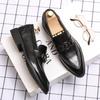 New pointed leather shoes men's fashion business dress casual shoes foreign trade driving loafers large size small leather shoes
