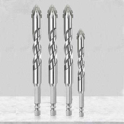 6 PIÈCES Foret excentrique à dents de scie à 4 lames Carbure dur Foret hélicoïdal excentrique Accessoire d'outil rotatif professionnel haute résistance