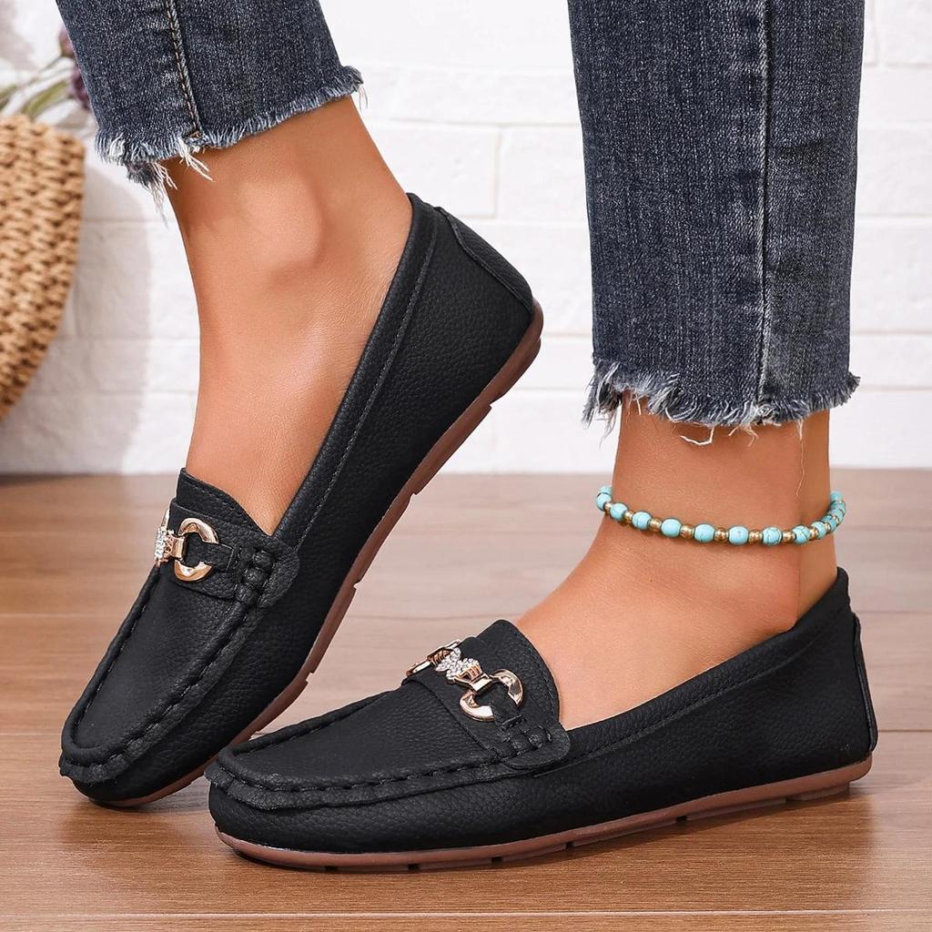 Scarpe Casual da Donna Slip-on Mary Jane Primavera Autunno Nuova Moda Punta Rotonda Tinta Unita Suola Morbida Mocassini Piatti Zapatos De Mujer