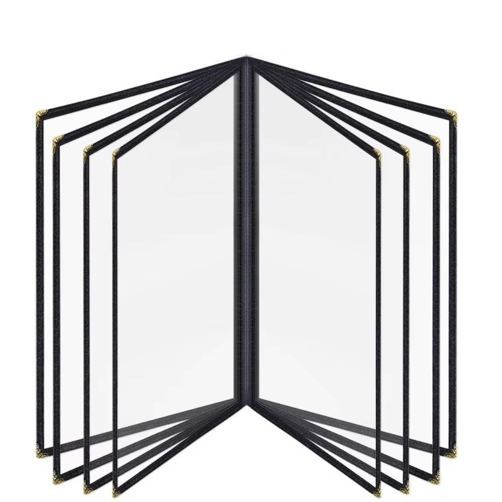 Transparent Menu Cover Foldable a4 Document Holder Waterproof Menu Paper Holder  DIY Menu Making