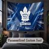 Custom Name Text Tapestry,Toronto Maple Leafs Decorative Wall Hanging, Background Tapestry For Home Bedroom