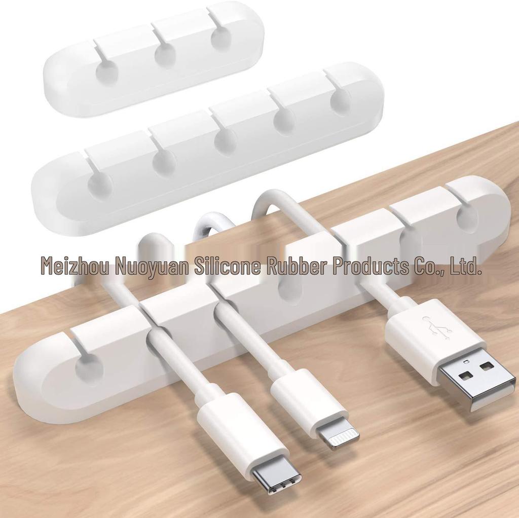 Silicone Cable Protector & Organizer: Self-adhesive Desktop & Car Clip Winder for Cables