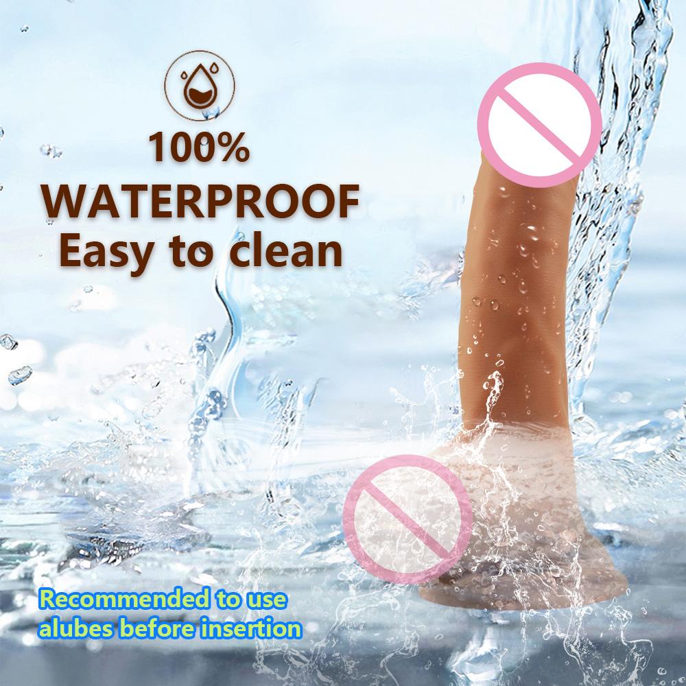 Silicone Realistic Penis Cock, Female Vaginal Masturbator Anal Plug, Two Sizes of Powerful Suction Cup Adult Sex Toys, Sex Toys