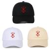 European BERSERK Embroidered Cotton Baseball Cap - Soft Brim, Casual Outdoor Hip Hop Style