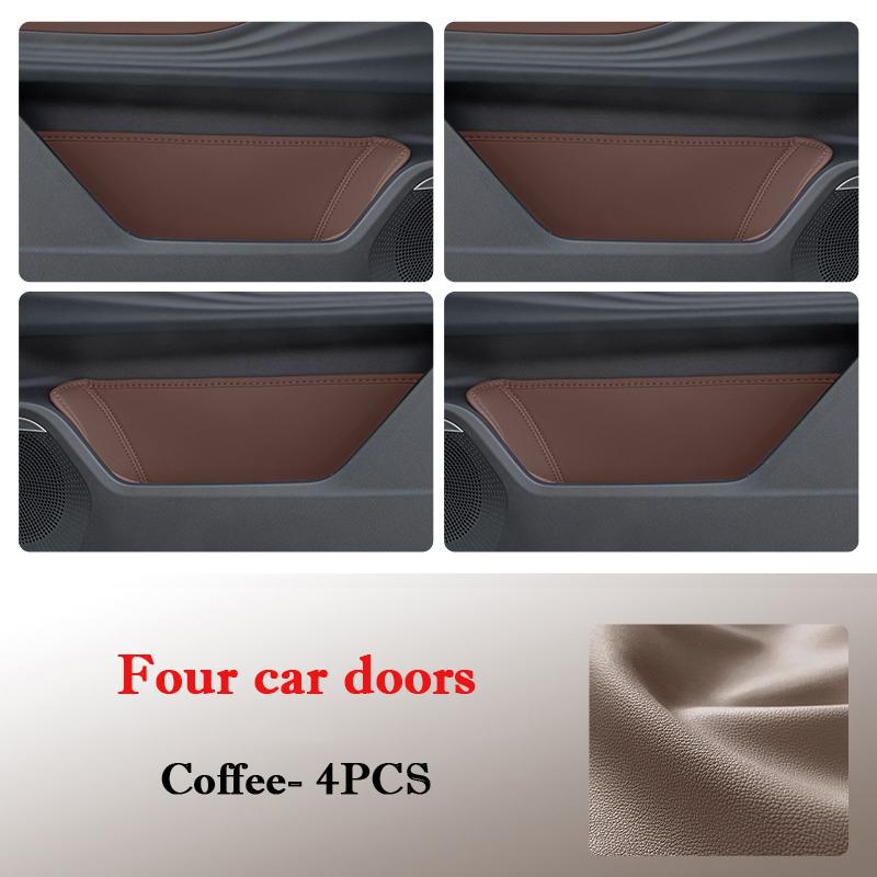 For Lynk & Co 06 2020-2026 Car Door Slot Protective Pad Leather Waterproof door groove Mat Storage Barrel Interior Accessories