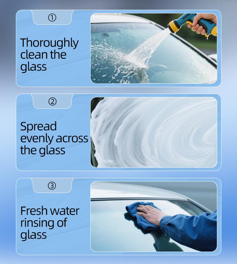 OGAS 100g Odpuzovač vody a deště na sklo čelního skla auta Čistič skla čelního skla auta Odmlžovač Odstraňovač olejového filmu z auta Hydrofobní Čistý