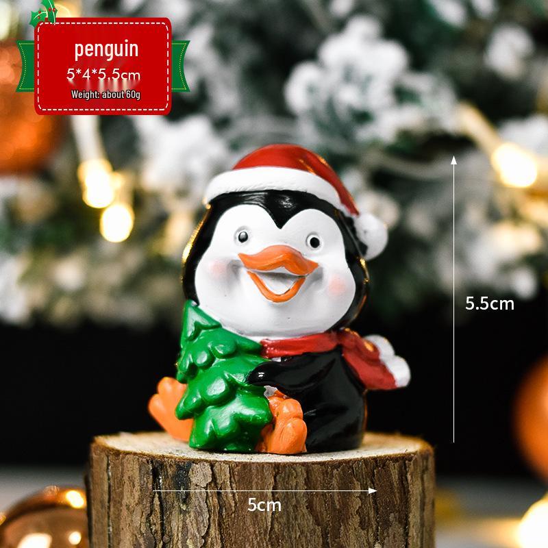 Mini Cute Animal Christmas Tree Ornaments and Santa Decorations