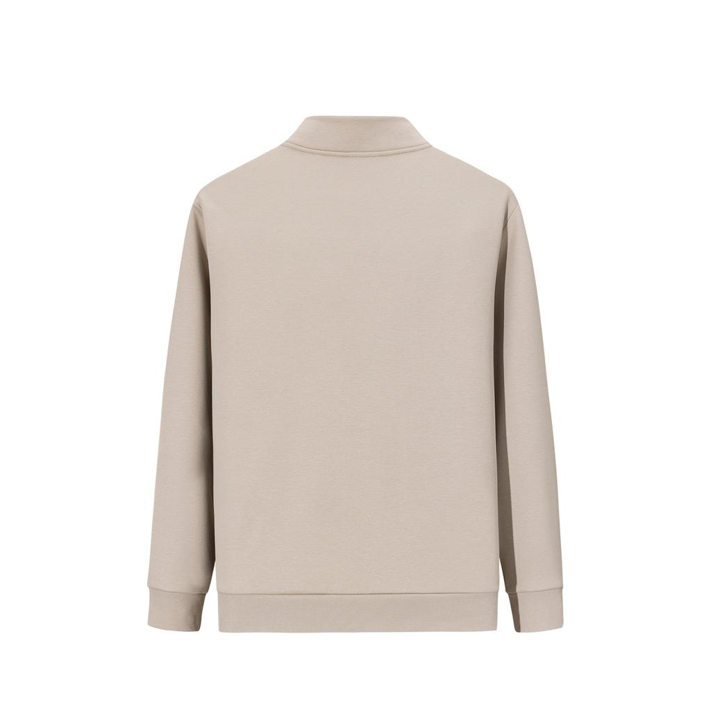 Anta Fleece Lined Warm Stand Collar Zipper Cardigan Sports Comfortable Campus Life Fashion Versatile Jacket Knitwear Men jackets 952547710-4