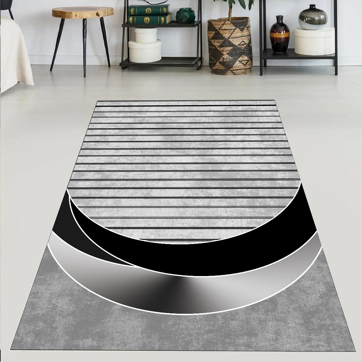 

EPeddler Home Современный узор Цифровая печать Моющаяся нескользящая подложка в горошек Новое поколение Коврик для кухни, спальни, гостиной и напольный коврик 50 x 80