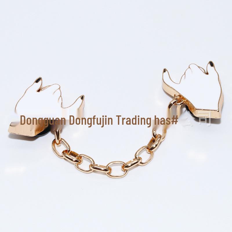 2024 Metal Chain 3D Shoe Flowers & Buckles Accessories