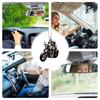 Car Arylic Skeleton Ornament 2D Flat Acrylic Pendant Quirky Skeleton Automotive Trim Seasonal Decorations With Lanyard For Key