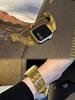 Strap for Apple Watch Band 49mm 45mm 41mm 44mm 40mm 42mm 38mm Women Steel Chain Bracelet IWatch Ultra SE Series 9 8 7 6 5 4 3 2