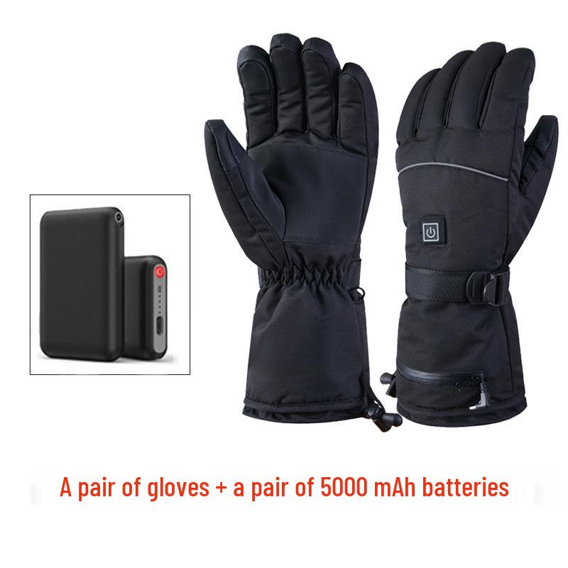 Waterproof Heated Winter Gloves for Riding, Skiing, and Outdoor Activities