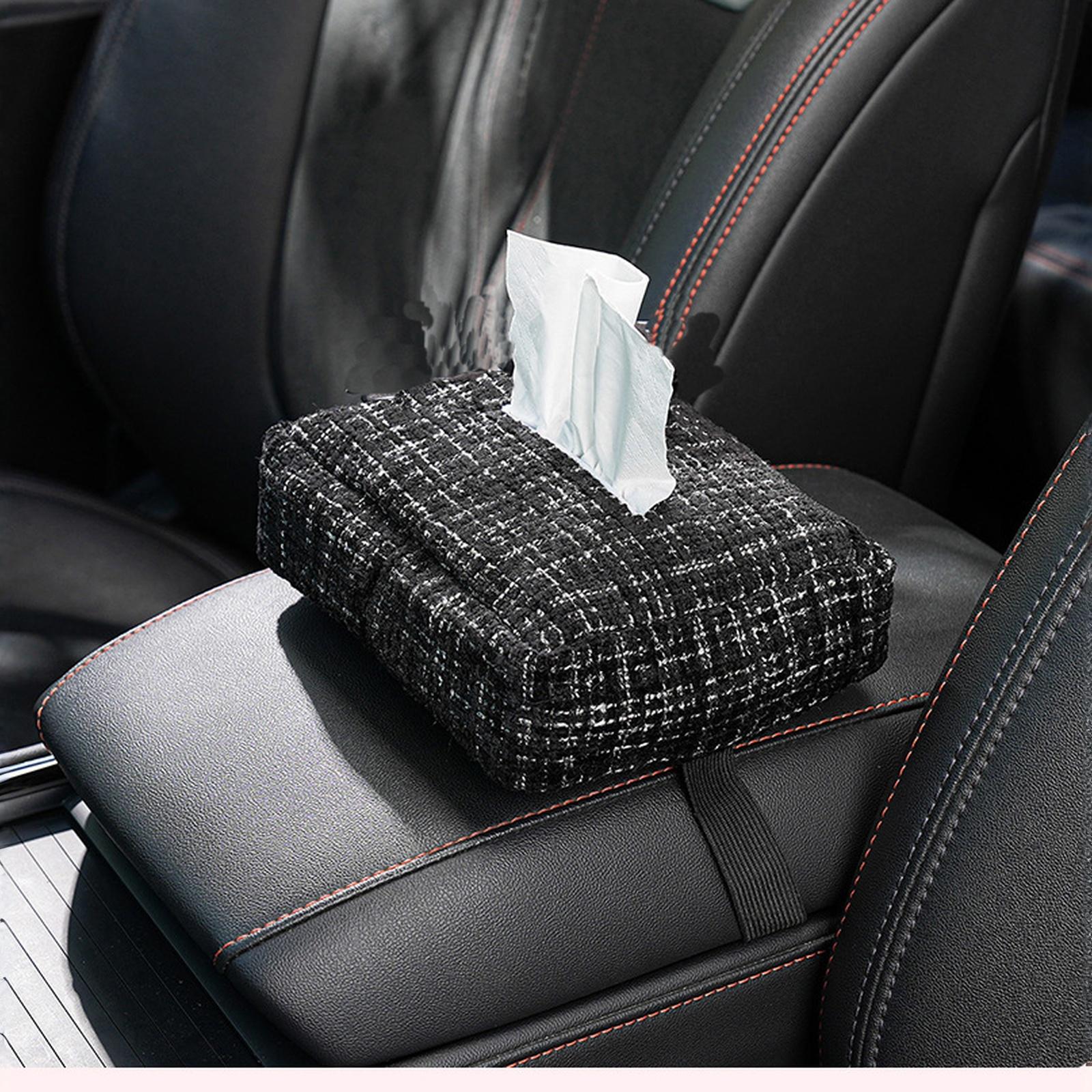 

Small fragrant wind car tissue storage box hanging cute bow car drawer multifunctional car tissue box One Size