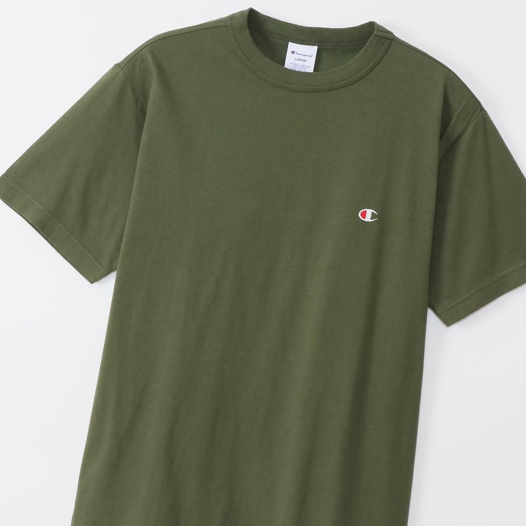 Champion Short Classic COTTON Logo Short Sleeve Dark 2XL T-shirt, Sleeve, 100% Cotton, USA, One-point Embroidery, T-shirt, Basic, C3-P300Z/C3-X352L,