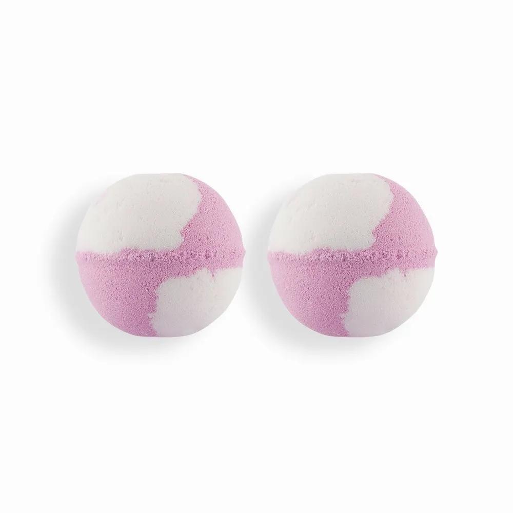 KUNDAL Bubble & Sparkling Bath Bomb 2-Piece Set Baby Powder 200g