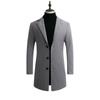 Abrigo Trench de Lana Slim para Hombre Estilo Coreano para Otoño/Invierno 2021