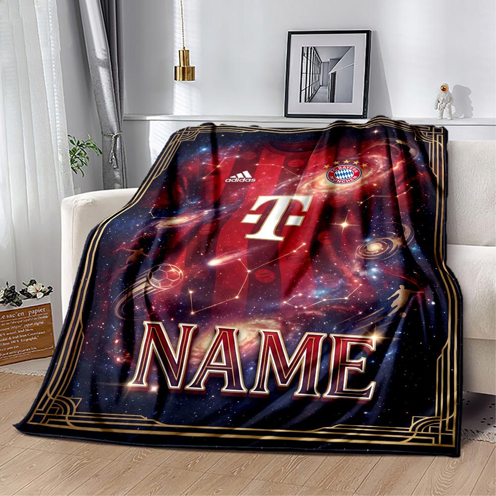 Denmark Football Dreams Customize Your Name Blanket Gift Customizable Blanket Durable Comfort Versatile for Couch Sofa Chair Office