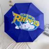 1 PC Automatic Folding Umbrella - Leeds Rhinos Pattern Portable Foldable Design With 8 Ribs Christmas Birthday Gifts