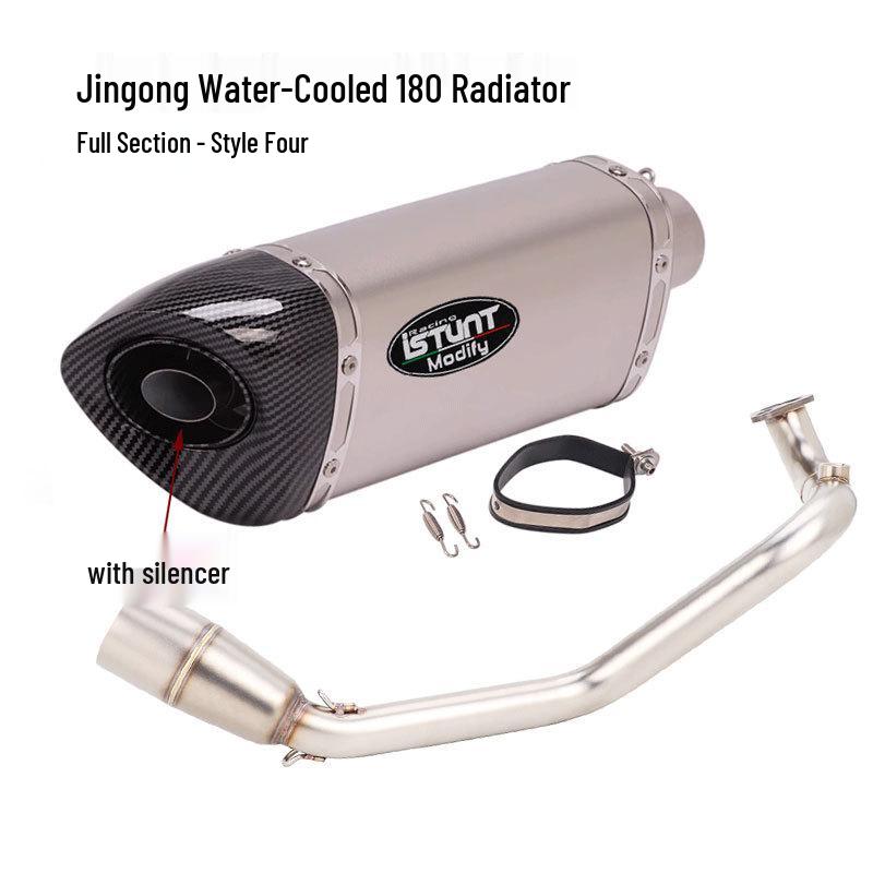 Jin Gong NVX Water-Cooled 180  Cygnus X BWS150 Gen 4 Motorcycle Exhaust Front Section