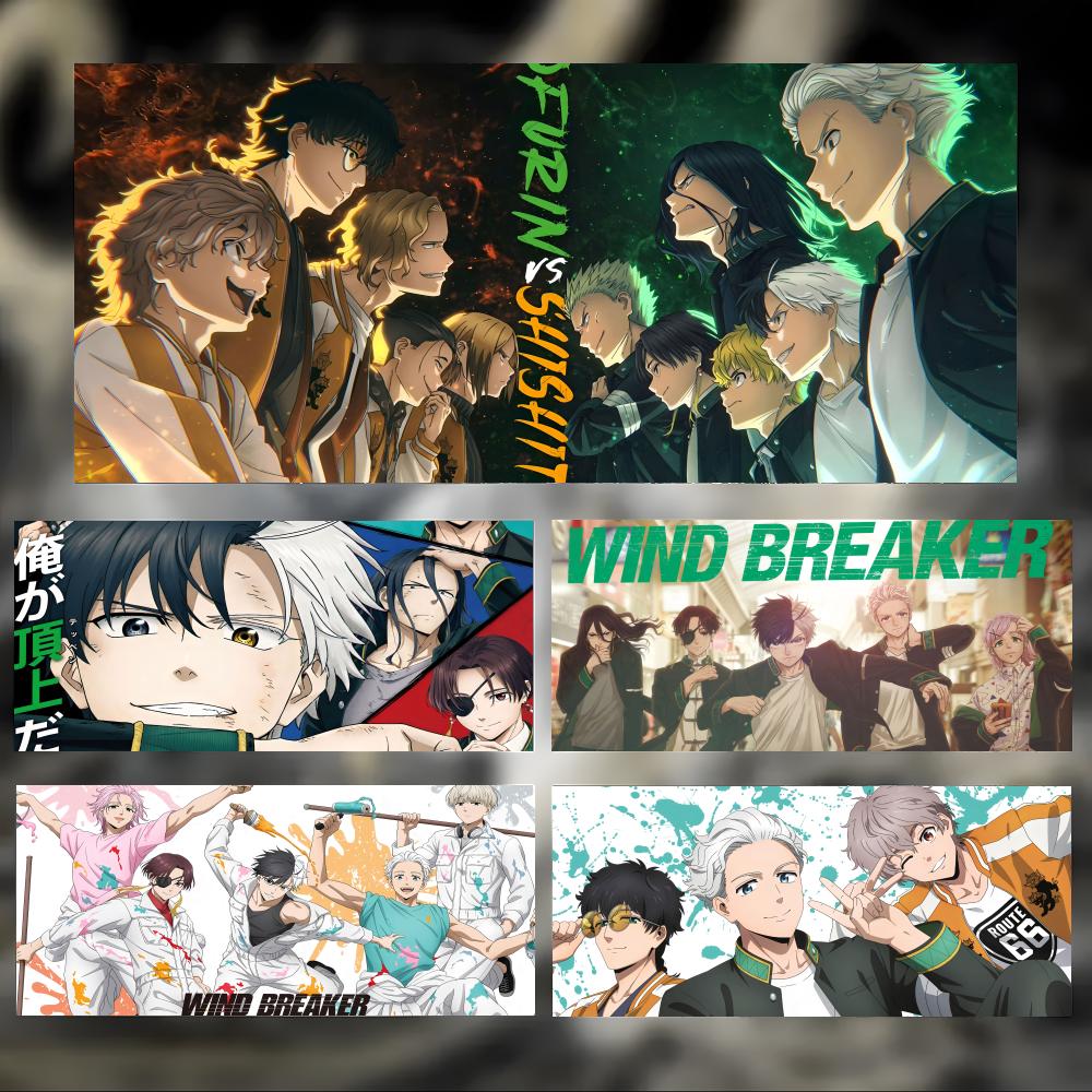 Cool Exciting Anime WWind BBreaker Mouse Pad Large Thick Desk Pad Stitched Edges Gaming Mouse Mat For Pc