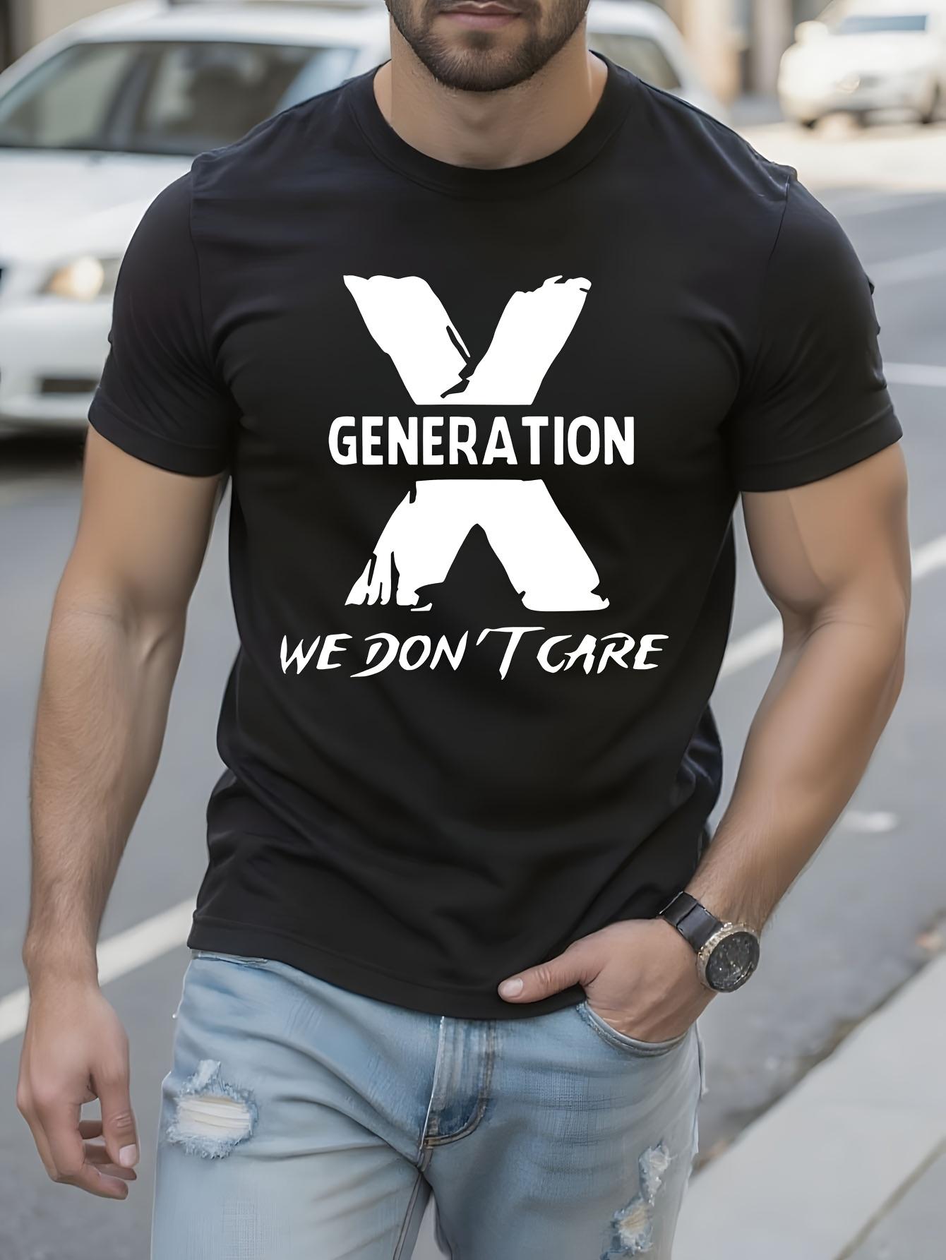 X Generation Graphic Tshirt Graphic Black Tshirt100% Cotton XXL