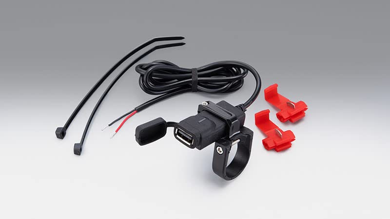 Kijima Bike Parts USB Power Port Kit Single Clamp Type