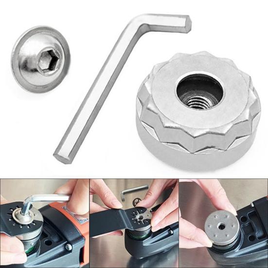 Oscillating Saw Blade Adapter Carbon Steel Converter Kit with Screw Hex Wrench Easy