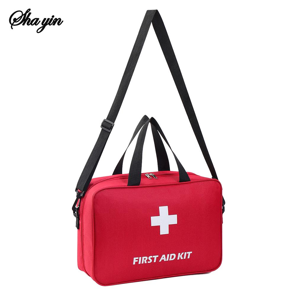 High-Capacity First Aid Kit Travel Medicine And Medication Storage Bag Oxford Cloth Medicine  Organizer Box Emergency Survival